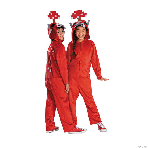 Kids Classic Minecraft™ Mooshroom Hooded Jumpsuit Costume - Large 10-12
