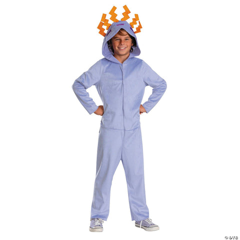 Kids Classic Minecraft™ Purple Axolotl Hooded Jumpsuit Costume - Small 4-6