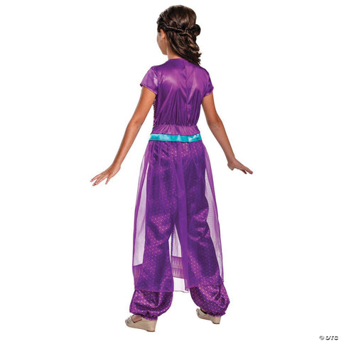 Girl's Jasmine Purple Classic Costume - Aladdin Live Action