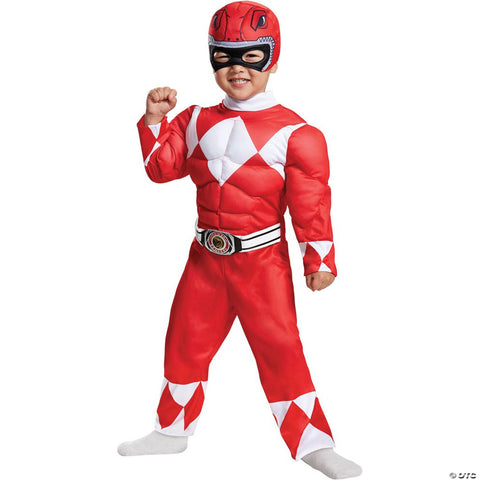 Red Power Ranger Muscle Costume - Mighty Morphin