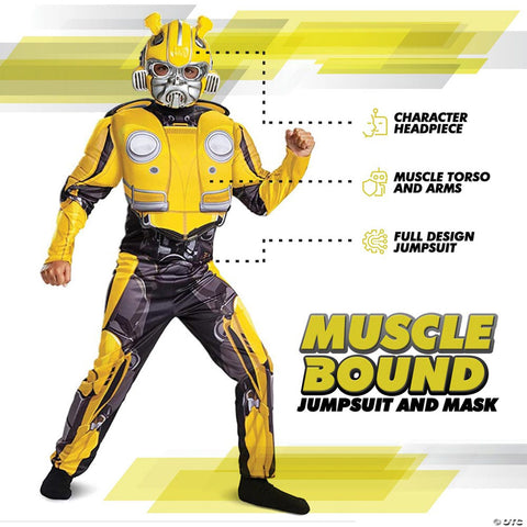 Boy's Bumblebee Classic Muscle Costume - Transformers Movie