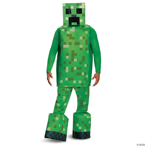 Adults Prestige Minecraft™ Creeper Costume - One Size 42-46
