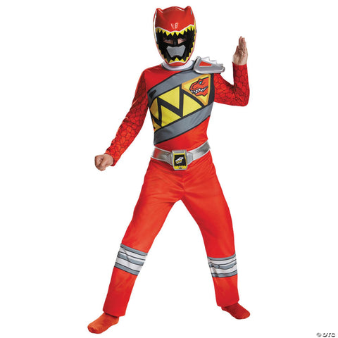 Boy's Red Ranger Classic Costume - Dino Charge