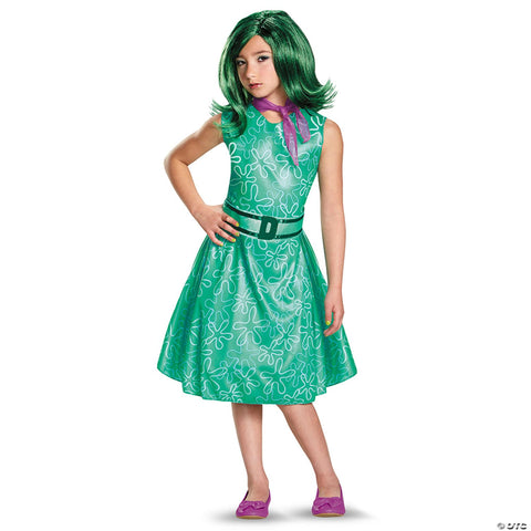 Women’s Classic Disney/Pixar Inside Out 2 Green Disgust Costume -  12-14