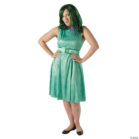 Women’s Classic Disney/Pixar Inside Out 2 Green Disgust Costume -  12-14
