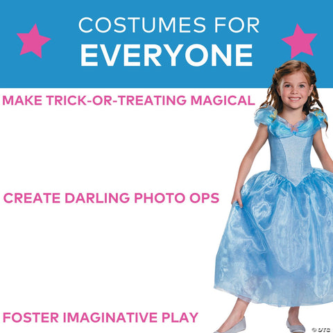 Girl's Cinderella Deluxe Costume - Cinderella Movie | Horror-Shop.com