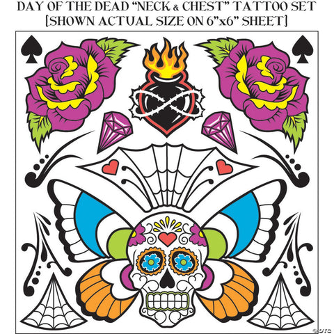Day of Dead Body Tattoo