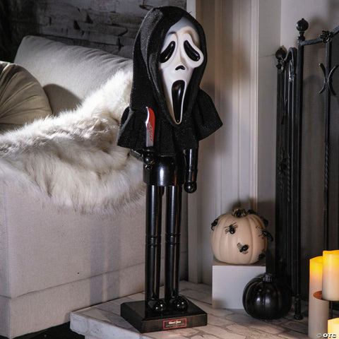 3 Ft. Ghost Face® Collectible Holiday Horror Nutcracker Christmas Decoration