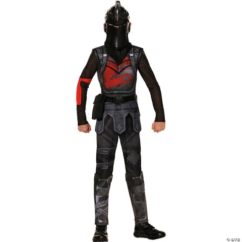 Kids Fortnite Black Polyester Jumpsuit Black Knight Costume -  10-12