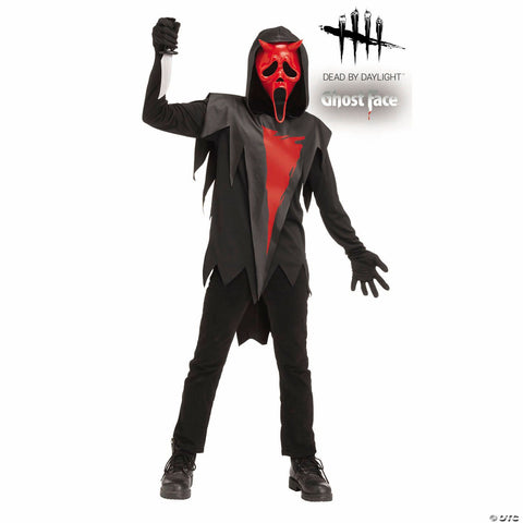 Kids Red & Black Dead by Daylight™ Ghost Face® Devil Face Costume -  12-14