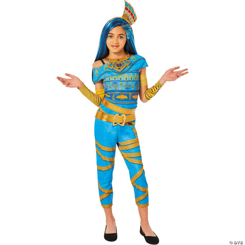 Kids Monster High™ Blue & Gold Cleo De Nile Costume -  10-12