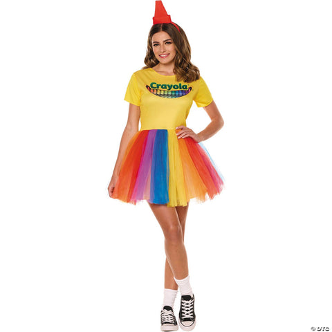 Women’s Crayola® Box Multicolored Dress Costume -  12-14