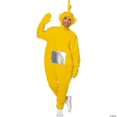 Adults Teletubbies™ Yellow Laa-Laa Polyester Jumpsuit Costume -  42-46