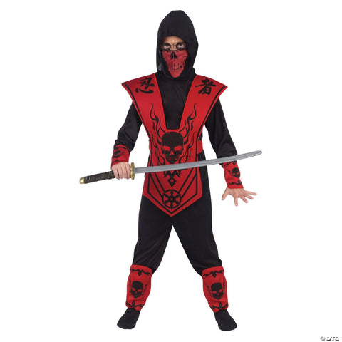 Red & Black Skull Ninja Child Costume