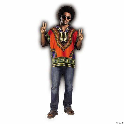 Adults Dashiki Hippie Shirt Costume - One Size