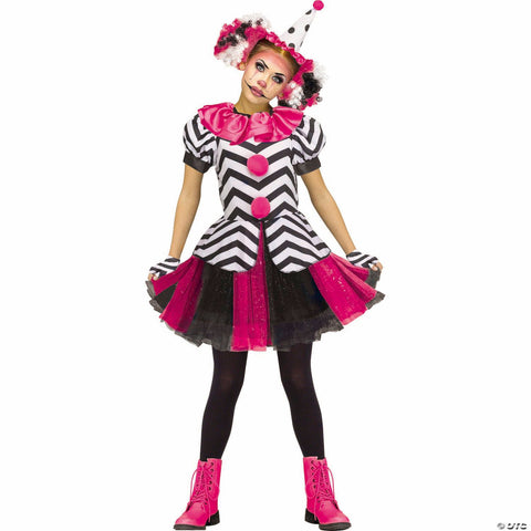 Kids Circus Harlequin Dress Costume - Medium 8-10