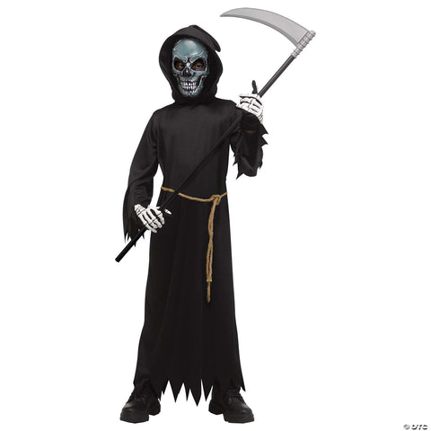 Kids Electro Skull Reaper w/ Light-Up Mask Costume - Large