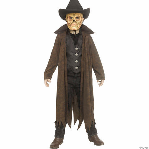 Kids Skeleton Ghoul Cowboy Costume - Medium 8-10