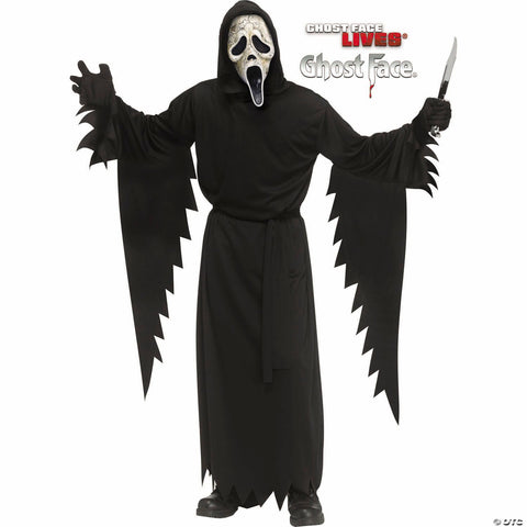 Kids Scream IV™ Ghost Face® Black Robe with Aged Mask Costume