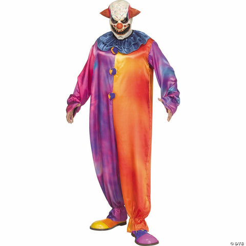Adults Tie-Die Clown Jumpsuit Costume - One Size