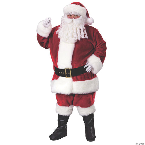 Men's Santa Suit Premium Plush Crimson