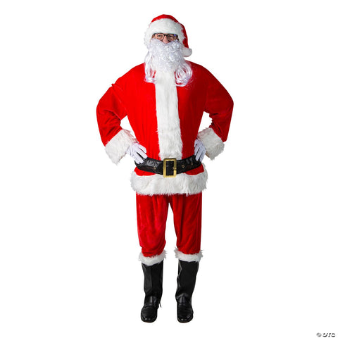Men's Santa Suit Complete Velour | Horror-Shop.com