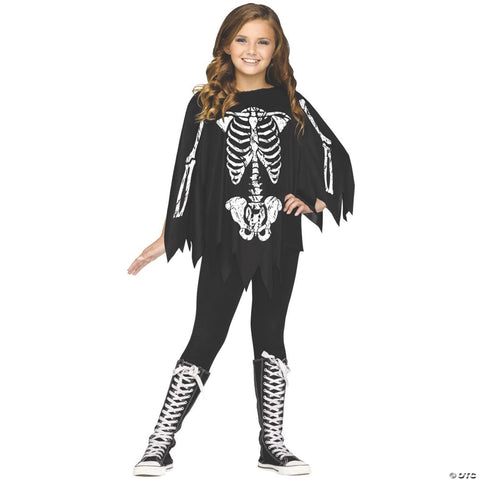 Child's Skeleton Poncho