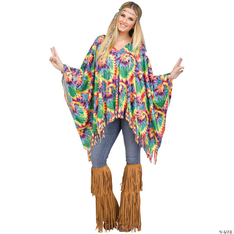 Poncho Tie-Dye Hippie