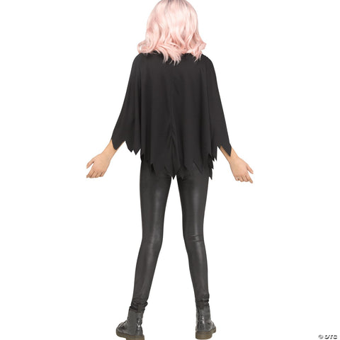 PONCHO SHIMMER SKELETON CHILD