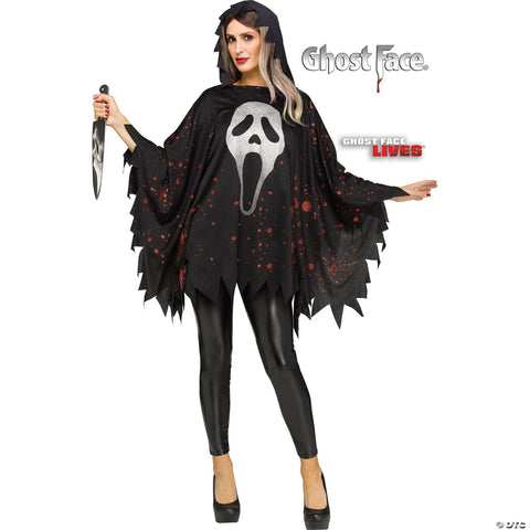 Ghostface Glitter Poncho