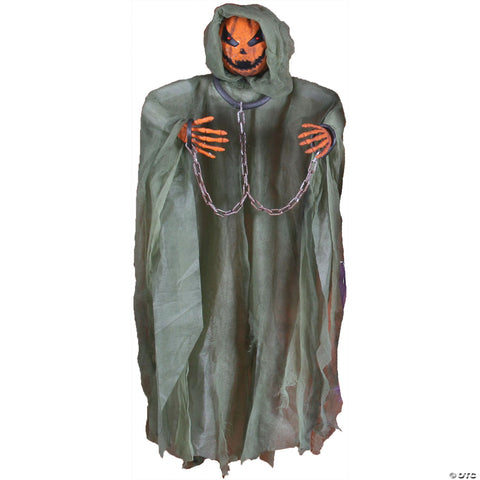 36" Pumpkin Hanging Figure