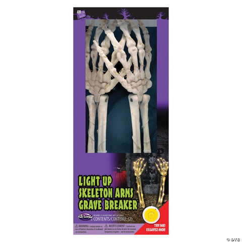 15-inch Skeleton Arms Light up Yard Décor
