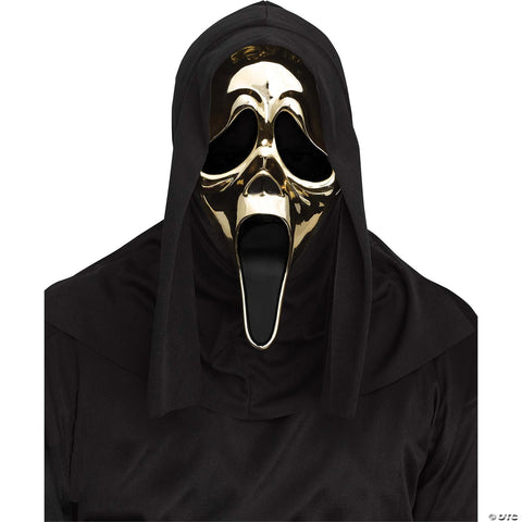 Adults Ghost Face® Golden Metallic Mask