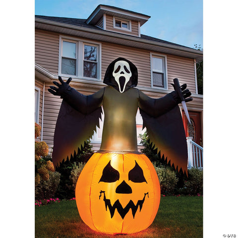 6' Scream Pumpkin Inflatable - AU Adapter