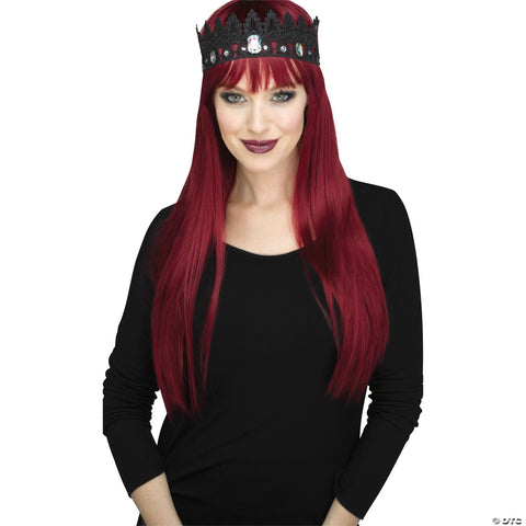 Black or Gold Lace Crown Accessory