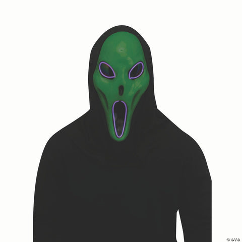 Adults Overhead Green Light-Up Alien Spawn™ Halloween Mask