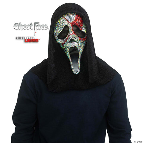 <html>Adults Scream™ Ghost Face<sup>®</sup> Bloody Bling Mask Costume Accessory</html>
