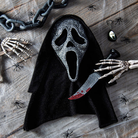 <html>Exclusive Ghost Face<sup>®</sup> Bling Mask, Knife & Light-Up Keychain Collectible Box Set</html>