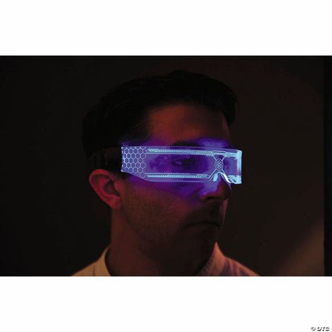 Light-Up LED Color-Changing Visor Costume Accessory