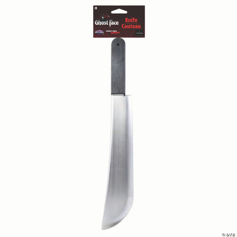 <html>21" Ghost Face<sup>®</sup> Black & Silver Machete Costume Accessory</html>