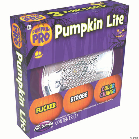 Three-Mode Battery-Operated Carved Pumpkin Light Boxed Halloween Decoration