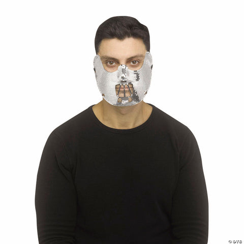 Adults Disco Bling Retraint Plastic Mask