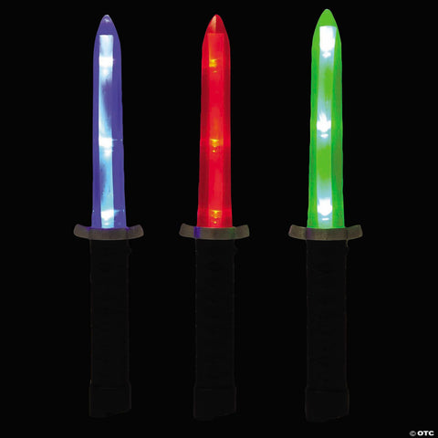 12" Red Light-Up Ninja Dagger with Sound Costume Accessory