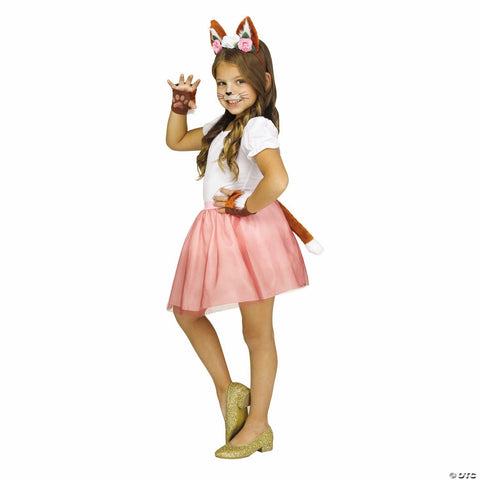 Kids Forest Friends Fox Pink Tutu Kit Costume - One Size