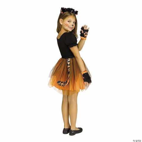Kids Forest Friends Tiger Orange & Black Tutu Kit Costume - One Size