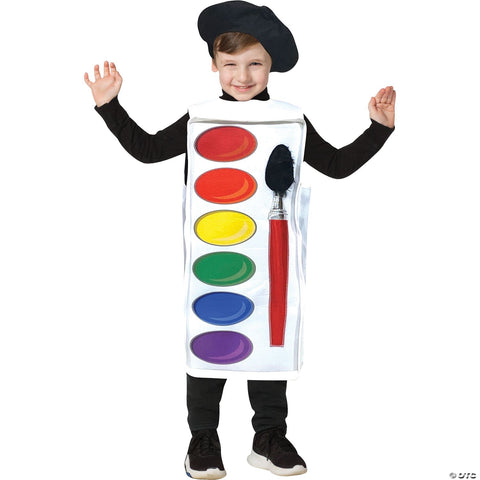 Watercolor Paint Palette Child Costume