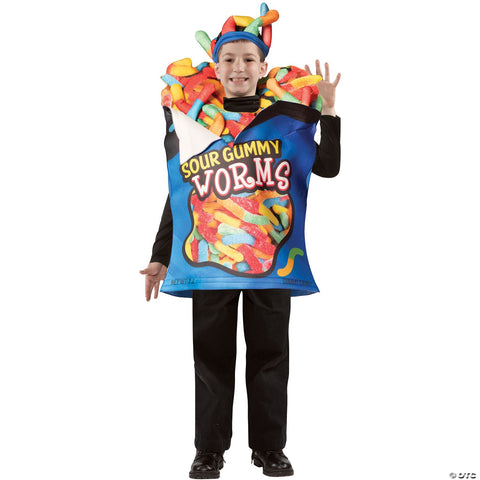 Sour Gummy Worms Child Costume
