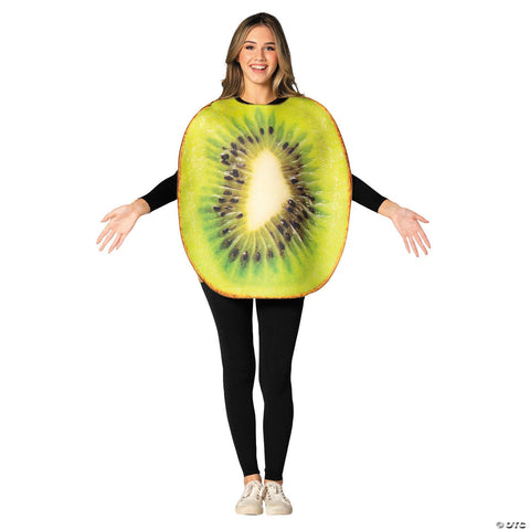 Adults Green Kiwi Fruit Tunic Costume - One Size