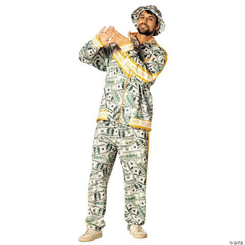 Adults Million Dollar Money Suit Costume - Large/Extra Large