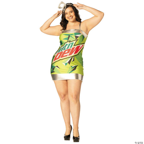 Adults Mountain Dew™ Can Dress Costume - Large/Extra Large 12-16